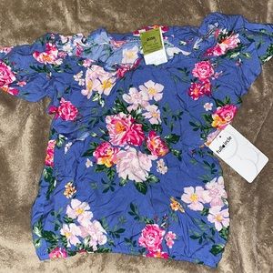 Full Circle Trends Floral Flowy Top